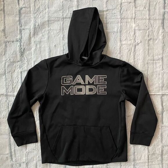 The Childrens Place sport youth boys L 10-12 pullover game mode hoodie black - Picture 1 of 3